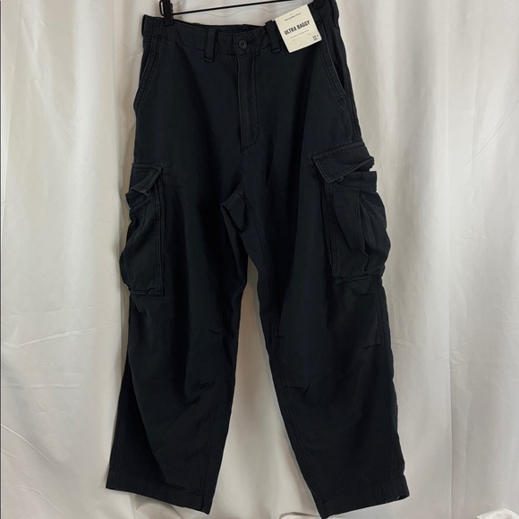 Abercrombie & Fitch Other - NWT Abercrombie & Fitch sz32x30 Men's Black Ultra Baggy Cargo Pants…